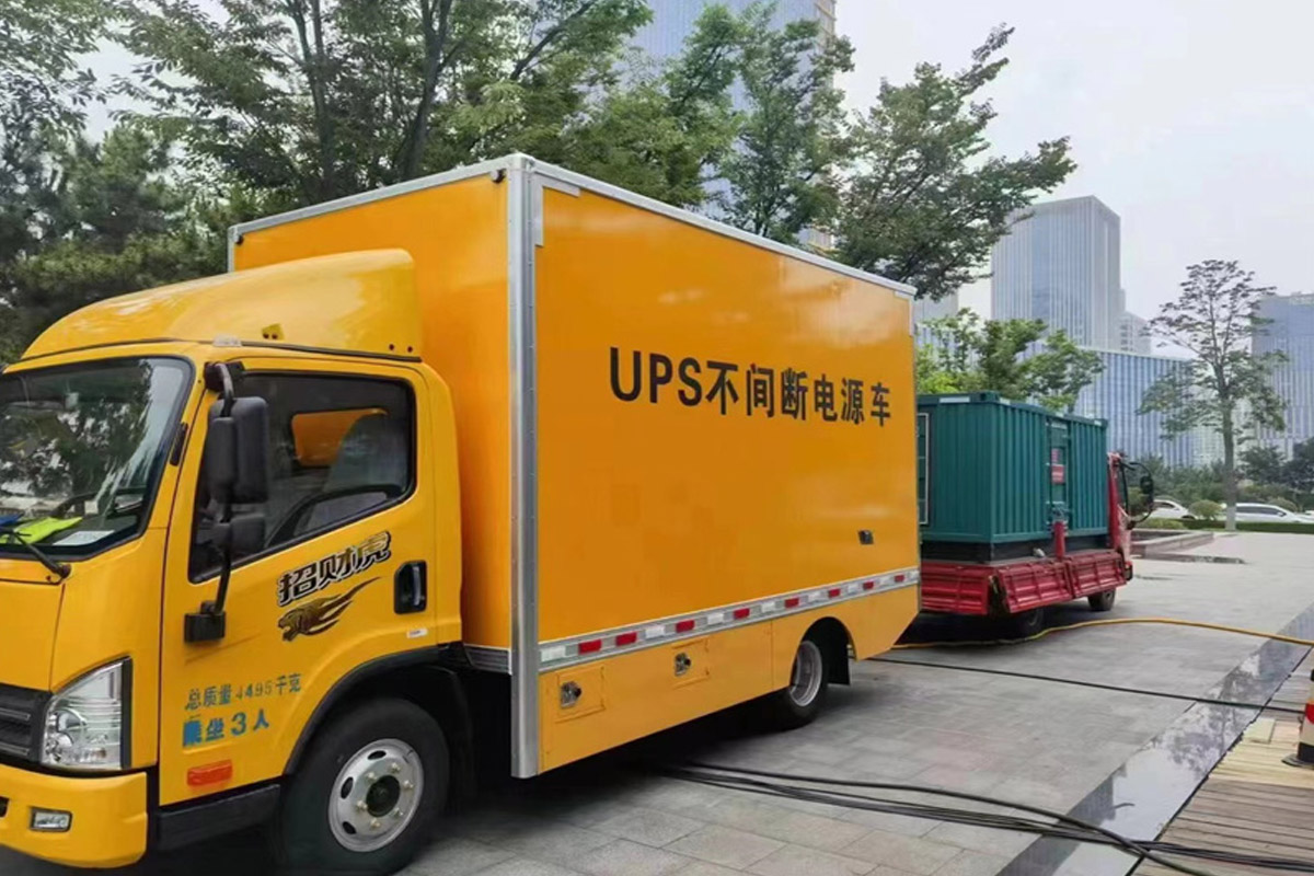 贡山发电机租赁施工现场